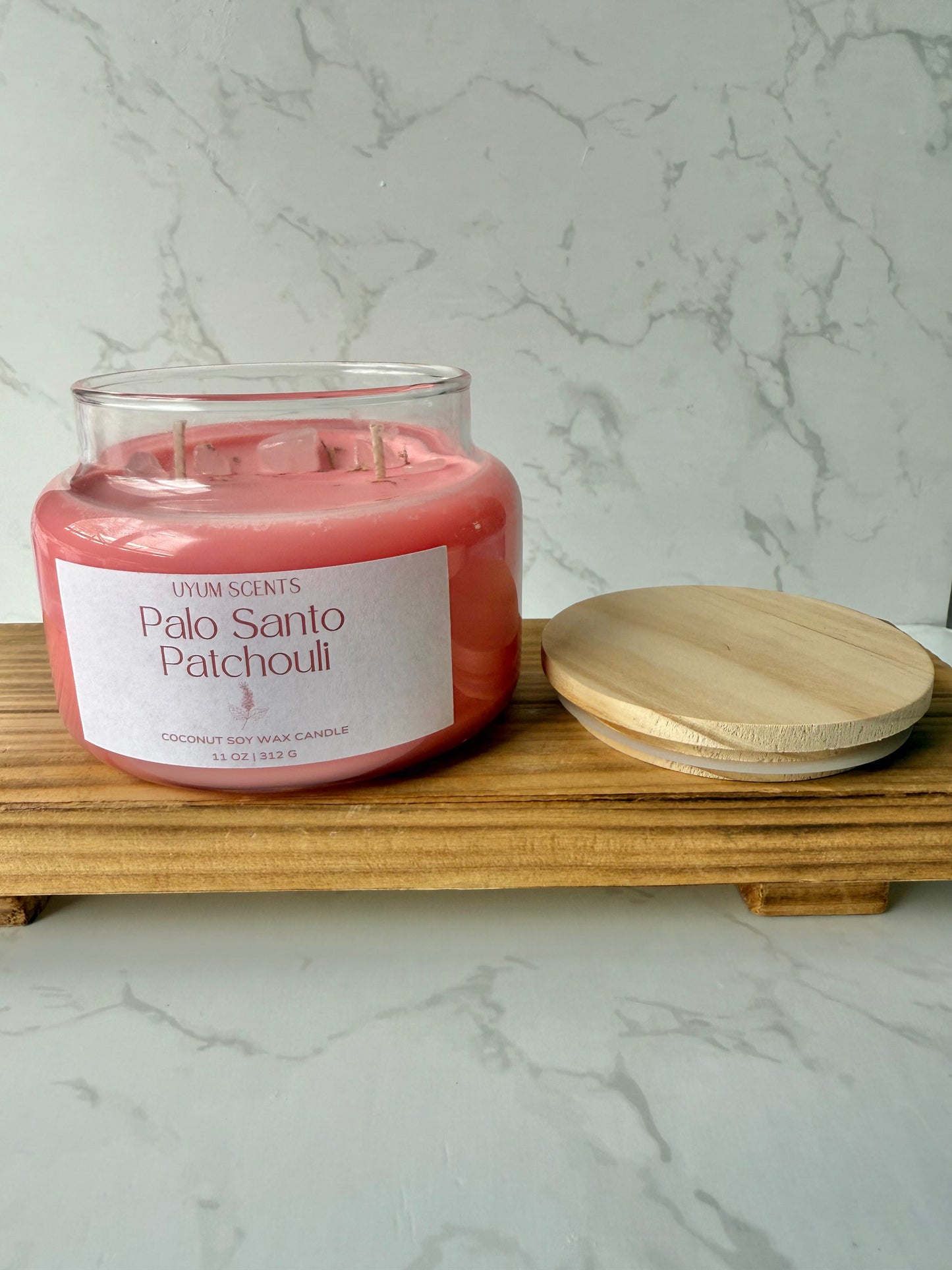 Palo Santo Patchouli Quartz Candle