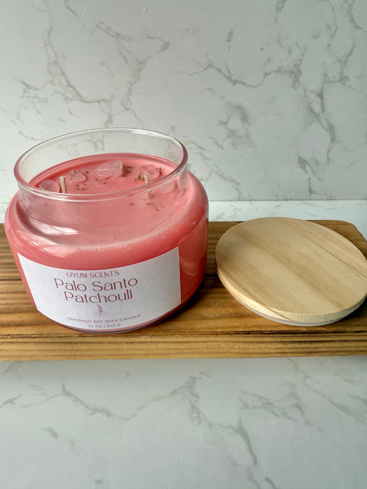 Palo Santo Patchouli Quartz Candle